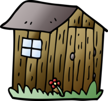 cartoon doodle wood shed png