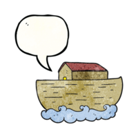 hand speech bubble textured cartoon noah's ark png