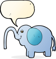 caricatura, elefante, chorros, agua, con, burbuja del discurso png