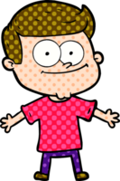 cartoon happy man png