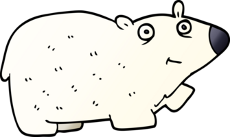 cartoon doodle polar bear png