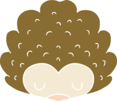 flat color style cartoon hedgehog png