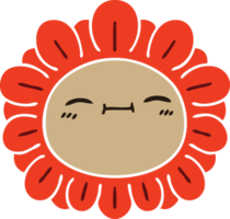 main tiré excentrique dessin animé fleur png