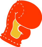 cartoon doodle boxing glove png