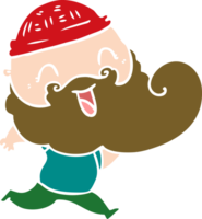 happy bearded man png