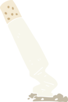 flat color illustration of cigarette png