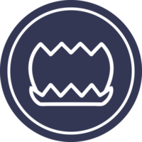 lótus flor circular ícone símbolo png