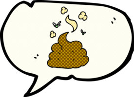 hand drawn comic book speech bubble cartoon gross poop png