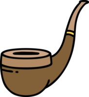 tattoo in traditional style of a smokers pipe png