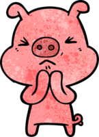 cartoon grumpy pig png