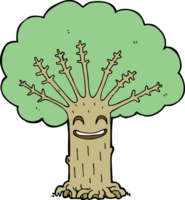 cartoon happy tree png