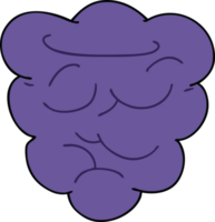 hand drawn quirky cartoon berry png