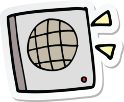 sticker of a cartoon speaker png