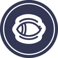 curioso ojo circular icono símbolo png