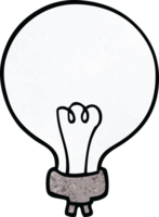 lampadina di doodle del fumetto png