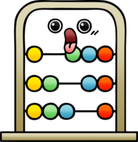 gradient shaded cartoon of a abacus png