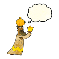 one of the three wise men with thought bubble png