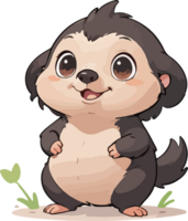 Mole Animal Cartoon Sticker png