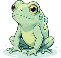 Glas Frosch Tier Karikatur Maskottchen png