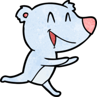 running bear cartoon png