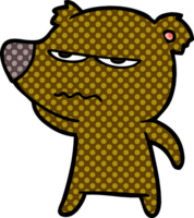 desenho de urso bravo png