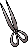 cartoon doodle scissors png