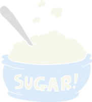 flat color illustration of sugar bowl png