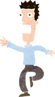 cartoon shrieking man png