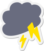 Gewitterwolke Aufkleber png