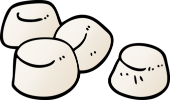 Cartoon-Doodle leckere Marshmallows png