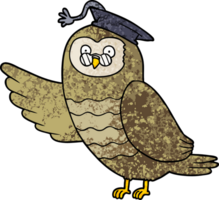 cartoon owl graduate png