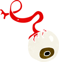 globo ocular bruto de dibujos animados png