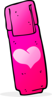 cartoon pink felt tip pen png