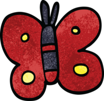 Cartoon-Doodle-Schmetterling png