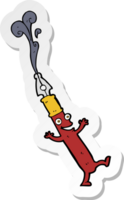 sticker van een tekenfilm pen karakter png