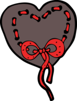 stitched heart cartoon png