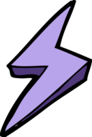 cartoon lightning bolt symbol png