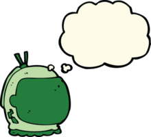 cartoon astronaut helmet with thought bubble png