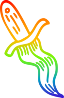 rainbow gradient line drawing of a cartoon tattoo dagger symbol png