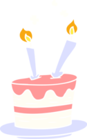 mano disegnato cartone animato scarabocchio di un' compleanno torta png