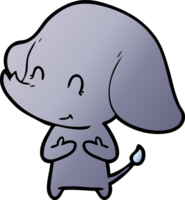 elefante de dibujos animados lindo png