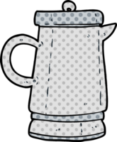 cartoon old metal kettle png