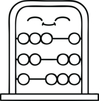 line drawing cartoon of a abacus png