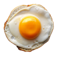 A close up of a fried egg with a yellow yolk png