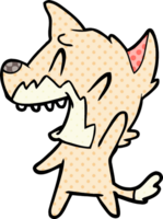 laughing fox cartoon png