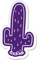 cartoon sticker of a cactus png