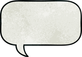 retro grunge texture cartoon of a speech bubble png