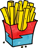 cartoon junk food fries png