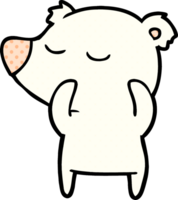 happy cartoon polar bear png