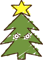 kerstboom krijt tekening png